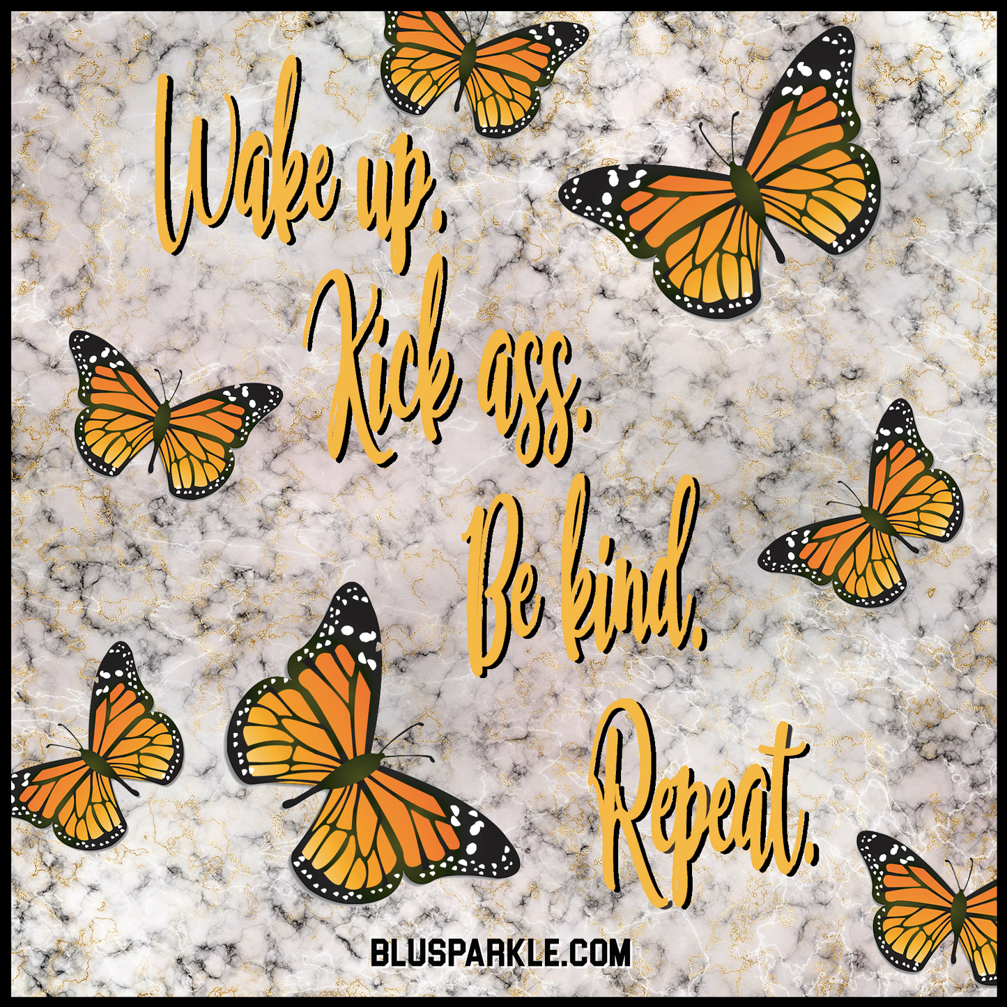 Wake up. Kick Ass. Be Kind. Repeat Wise Expression Magnet
