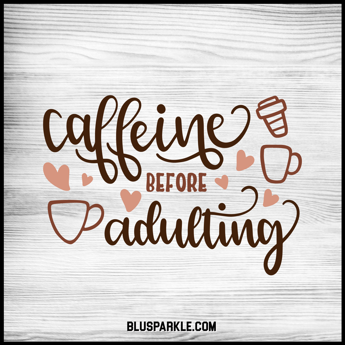 Caffeine Before Adulting 3.5" Wise Expression Magnet