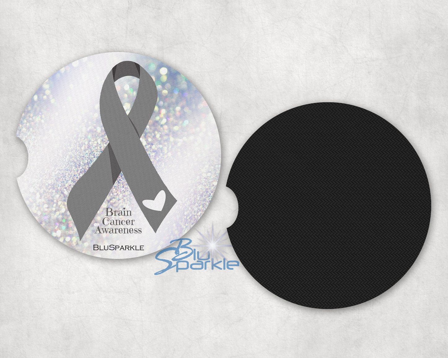 Brain Cancer Awareness Car Coasters