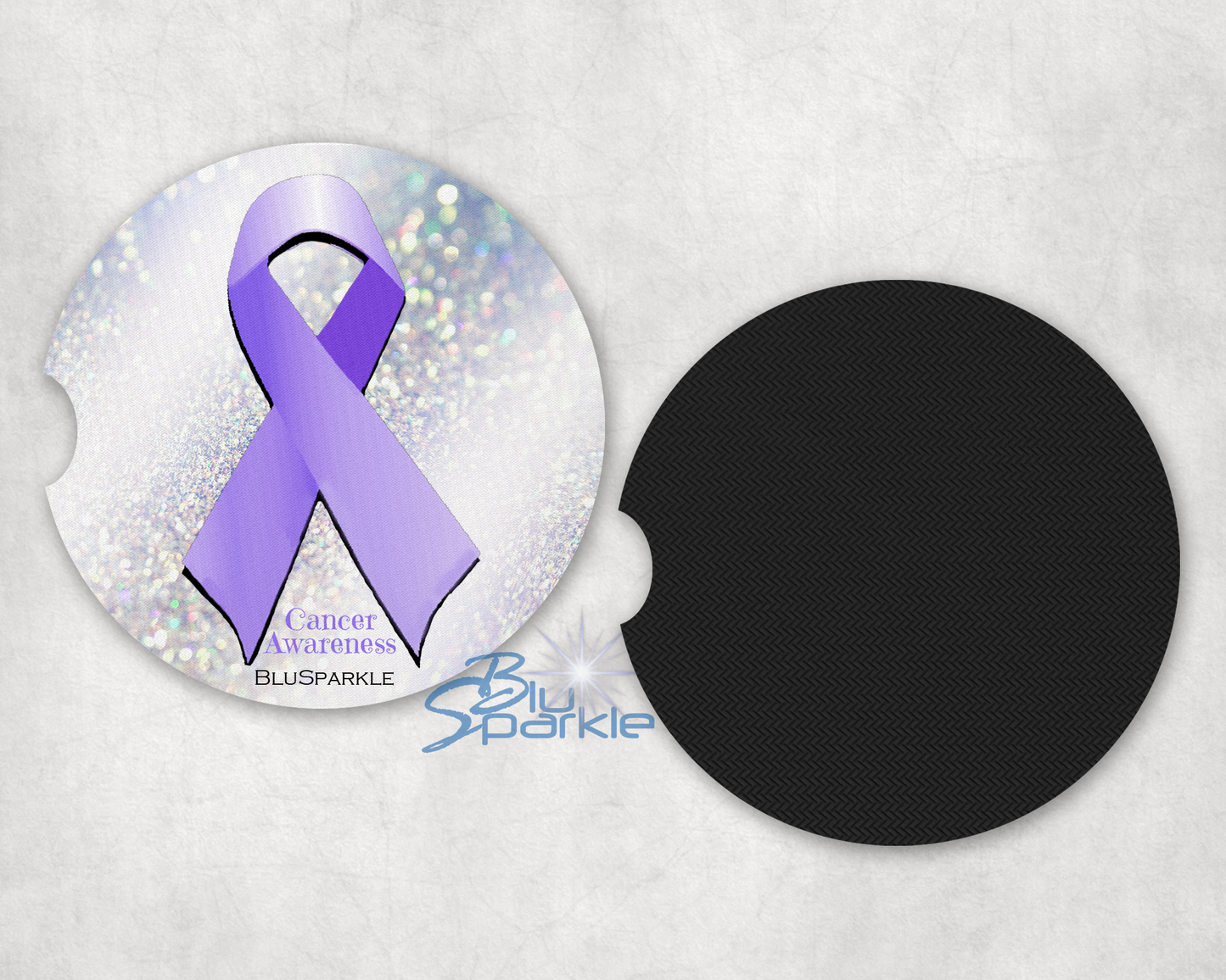 Cancer Awareness Car Coasters