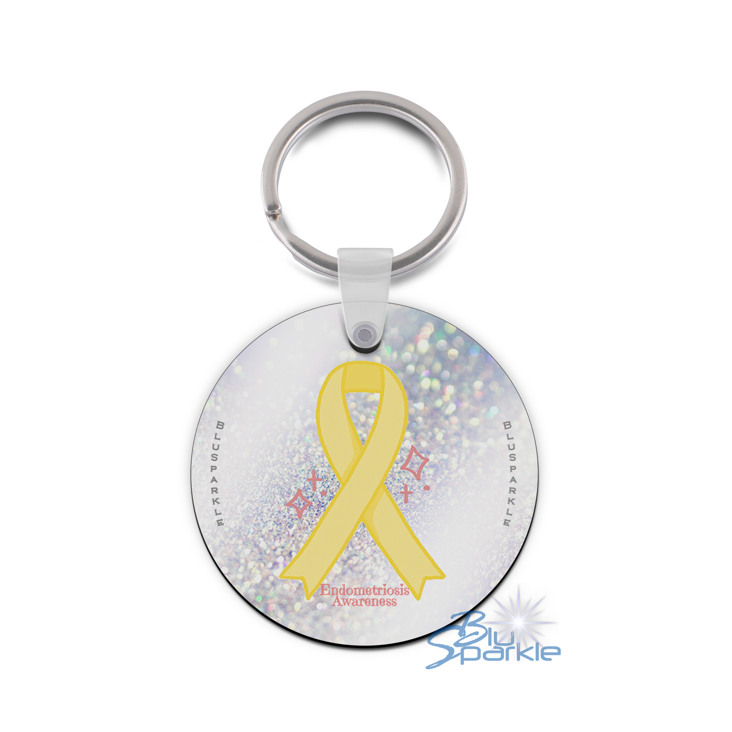 Endometriosis Awareness Key Chain