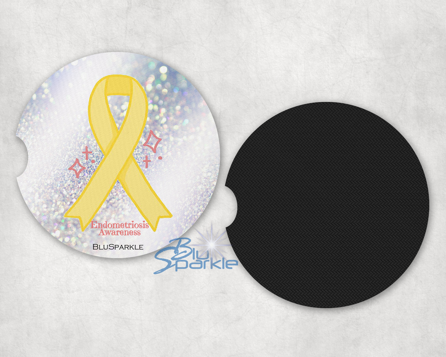 Endometriosis Awareness Car Coasters