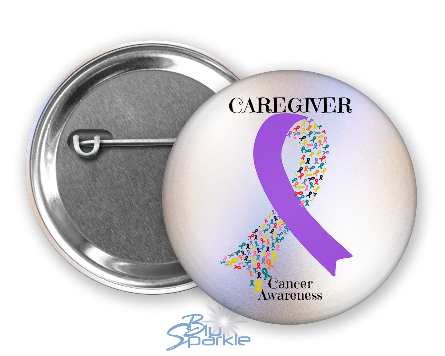 CAREGIVER Cancer Awareness Caregiver Awareness Pinback Button