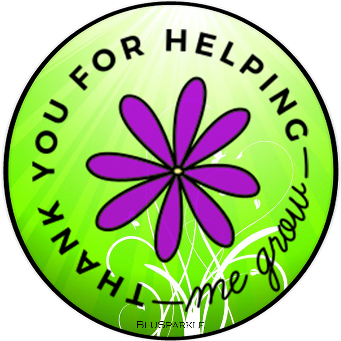 Thank You For Helping Me Grow Wise Expression Sticker