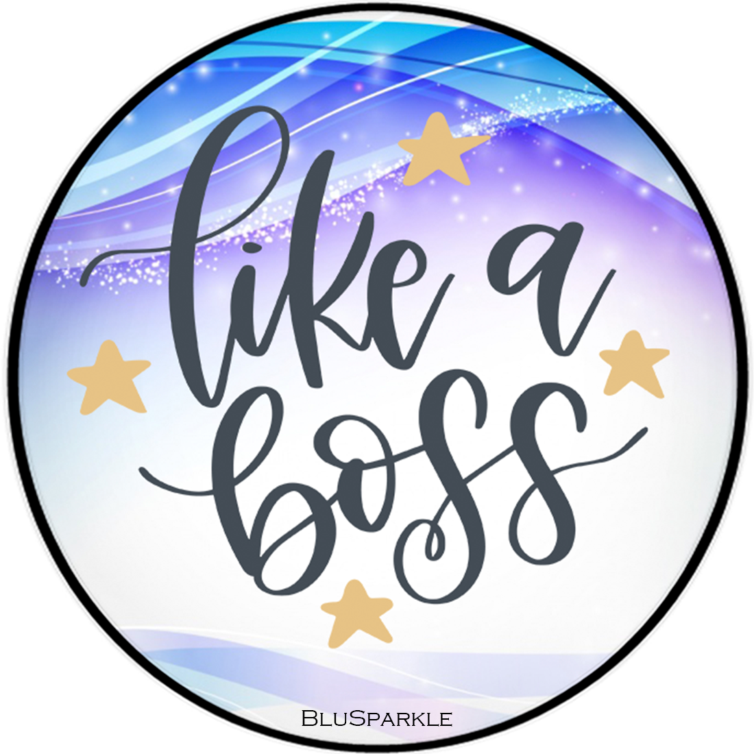 Like A Boss 3.5" Wise Expression Magnet