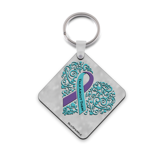 Talk About Them Awareness Key Chain
