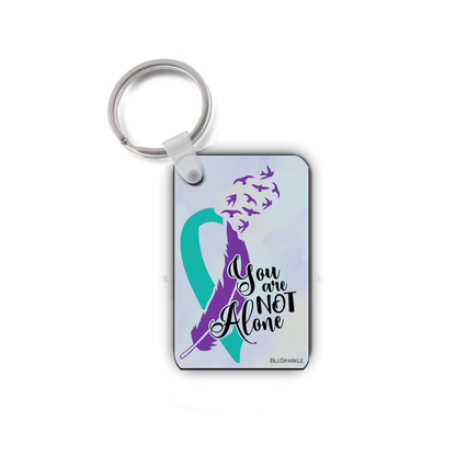 You Are Not Alone Wise Expression Key Chain