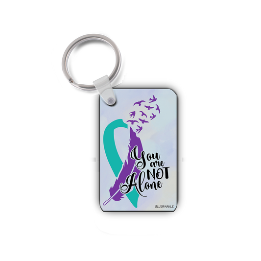 You Are Not Alone Wise Expression Key Chain