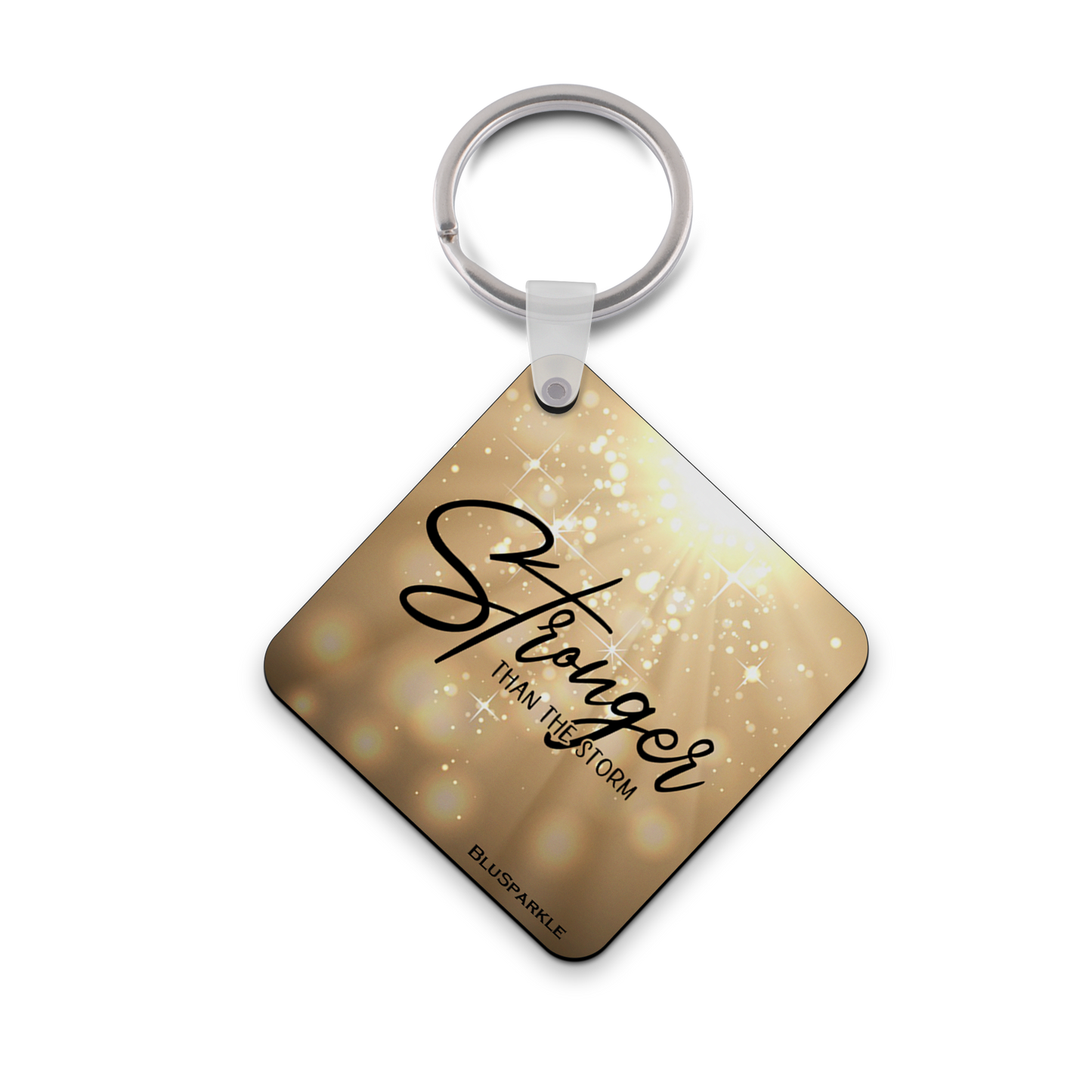 Stronger Than The Storm Wise Expression Key Chain