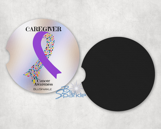 CAREGIVER Cancer Awareness Caregiver Awareness Car Coaster
