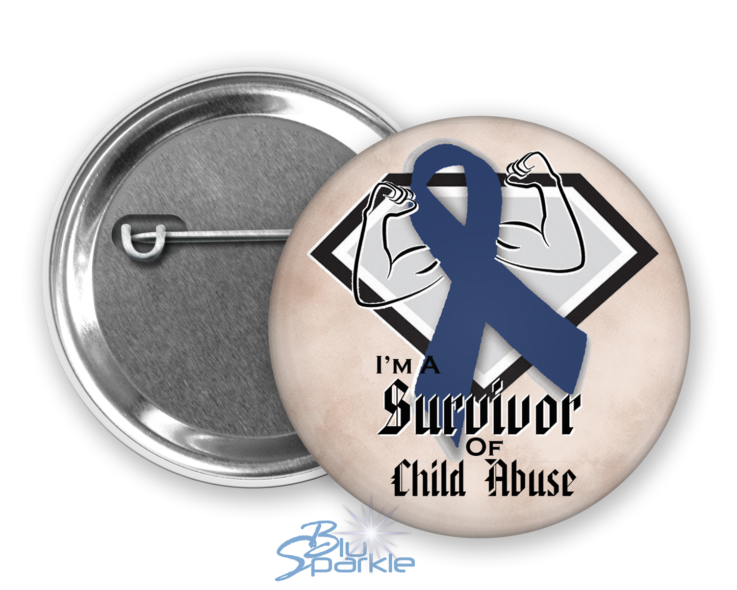 I'm A Survivor Of Child Abuse Pinback Button
