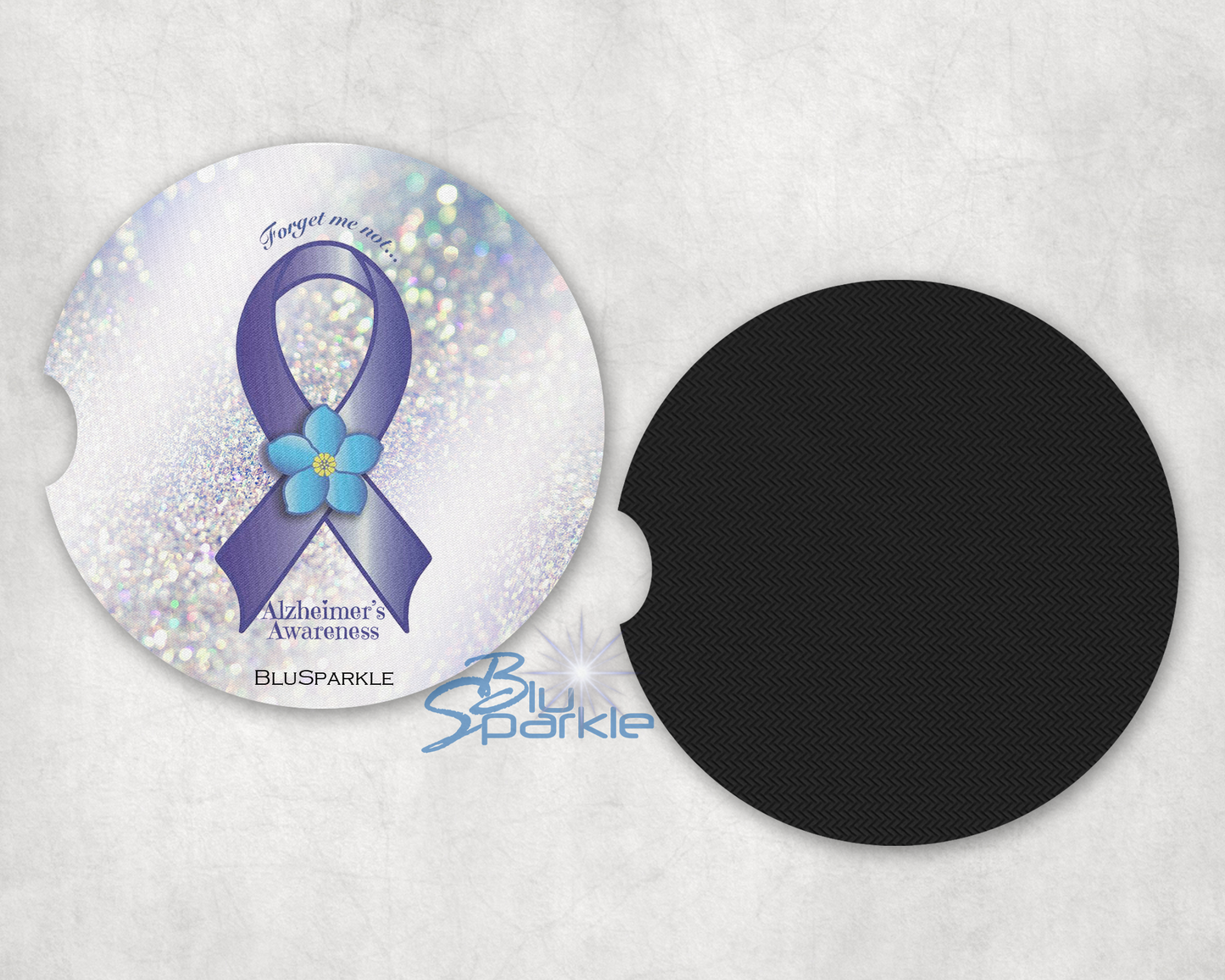 Alzheimer's Awareness Car Coasters