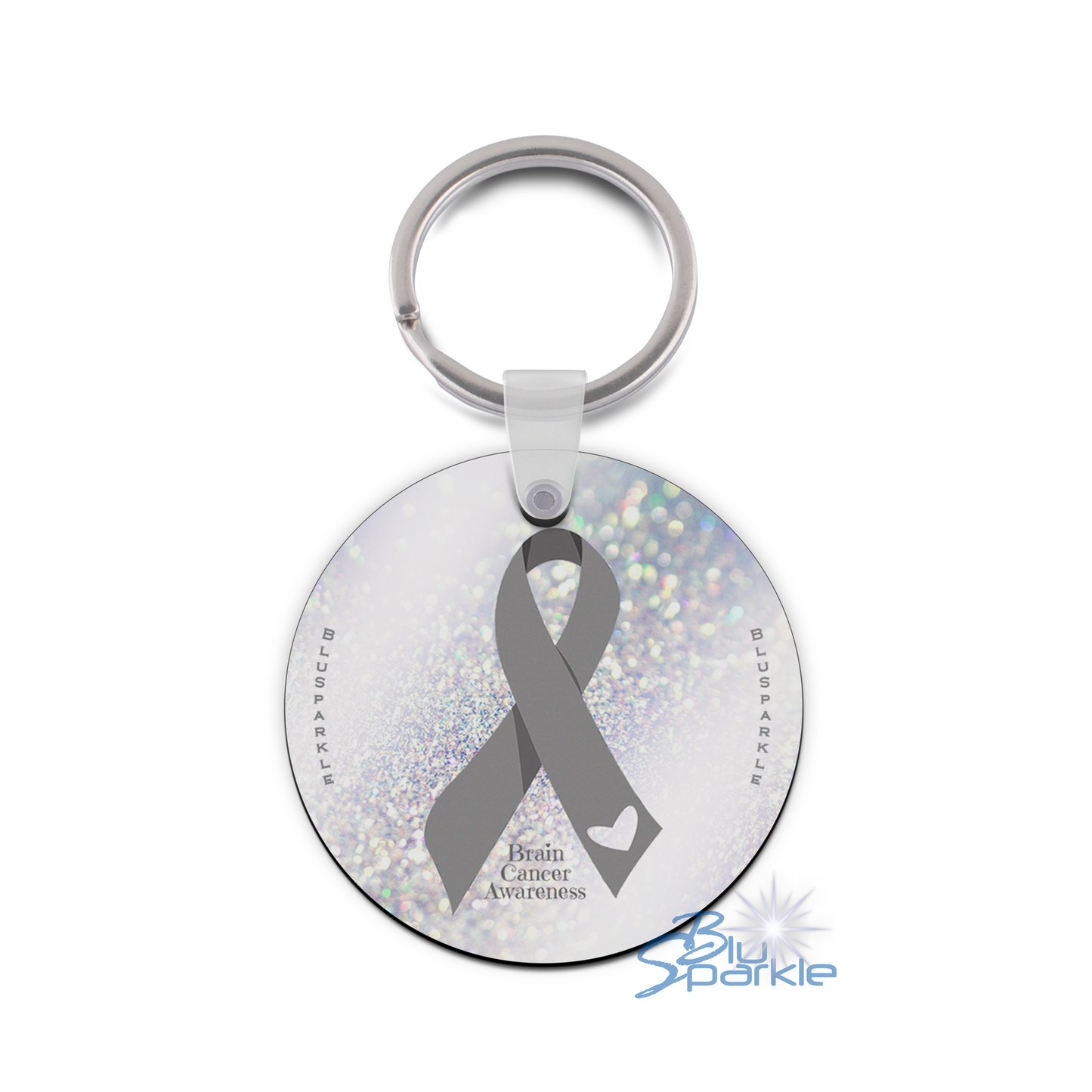 Brain Cancer Awareness Key Chain