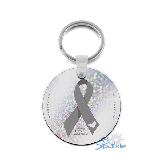 Brain Cancer Awareness Key Chain