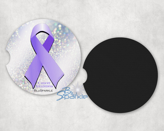 Cancer Awareness Car Coasters