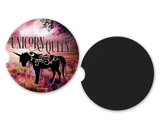 Unicorn Queen Car Coasters