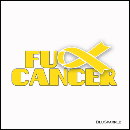 Fu** Cancer Awareness Sticker
