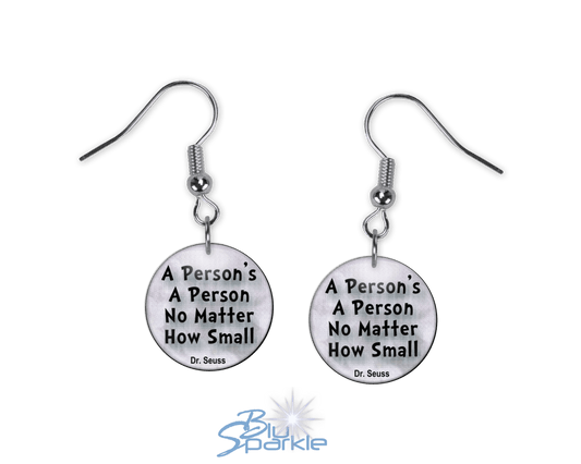 A Person's A Person, No Matter How Small - Earrings - BluSparkle