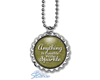 Anything Is Possible With Sparkle - Round Pendants - BluSparkle