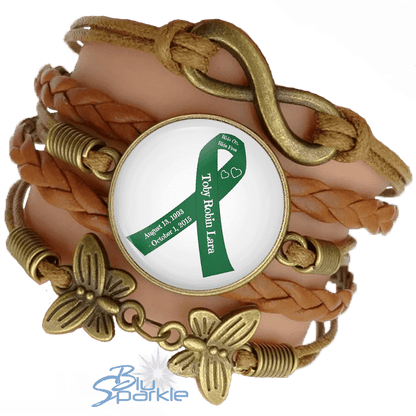 Awareness Ribbon - Personalized Bracelets - BluSparkle