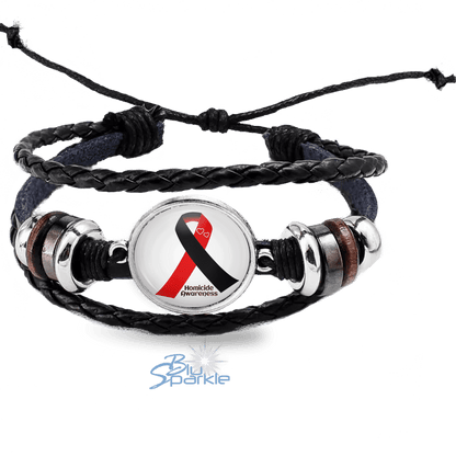 Awareness Ribbon - Personalized Bracelets - BluSparkle