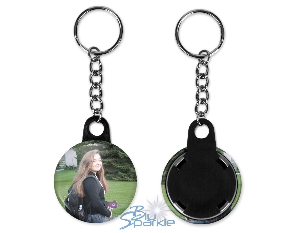 Awareness Ribbon - Personalized Key Chain - BluSparkle