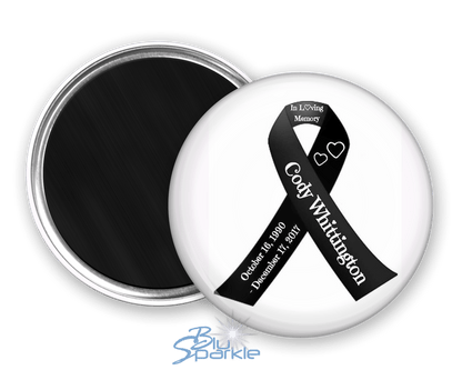 Awareness Ribbon - Personalized Magnets - BluSparkle