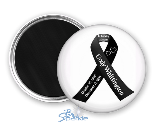 Awareness Ribbon - Personalized Magnets - BluSparkle