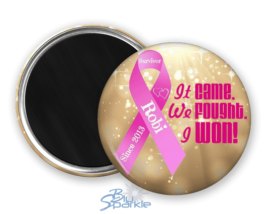 Awareness Ribbon & Quote - Personalized Magnets - BluSparkle