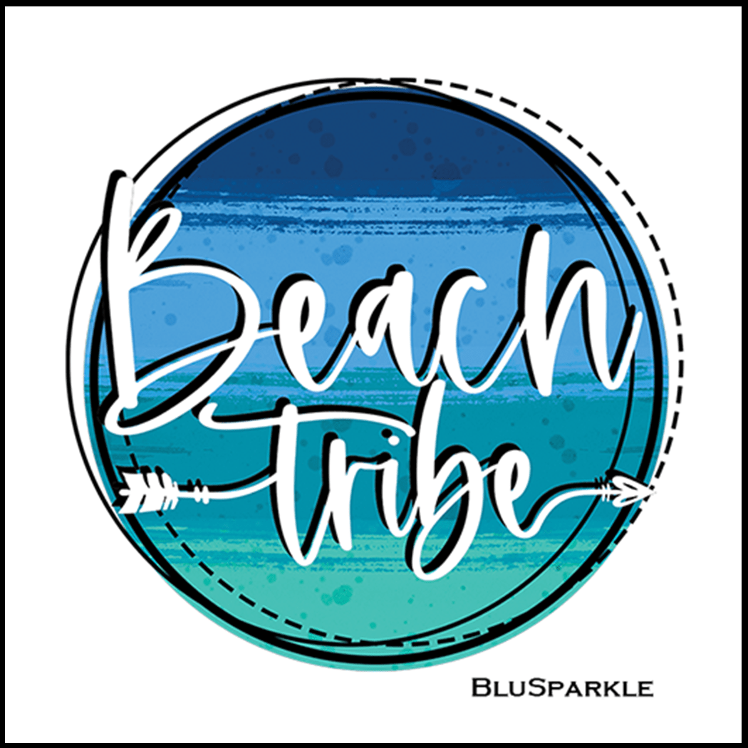 Beach Tribe 3.5" Square Wise Expression Magnet - BluSparkle