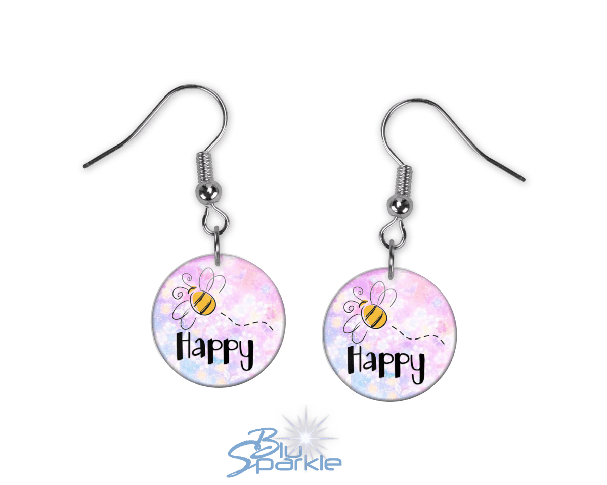 Bee Happy - Earrings - BluSparkle