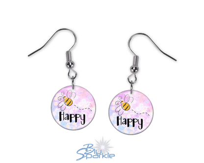 Bee Happy - Earrings - BluSparkle