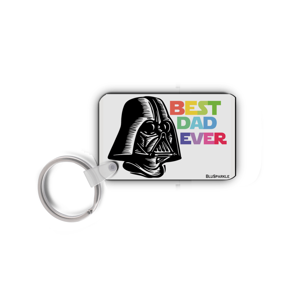 Best Dad Ever Double - Sided Key Chain - BluSparkle