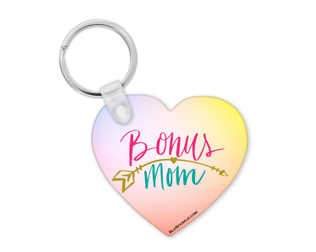 Bonus Mom - Double Sided Key Chain - BluSparkle