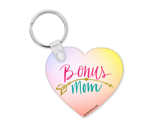 Bonus Mom - Double Sided Key Chain - BluSparkle