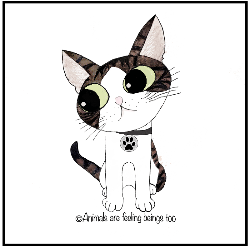 Cat Wagging Tail Stickers - BluSparkle