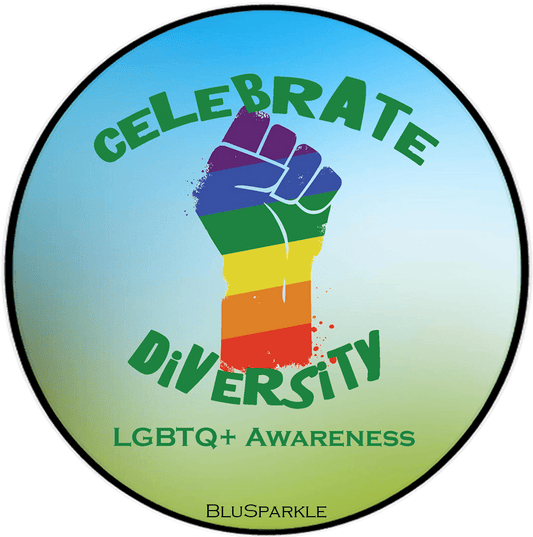 Celebrate Diversity Awareness Sticker - BluSparkle