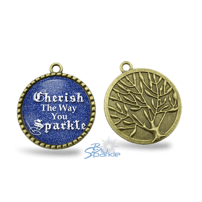 Cherish The Way You Sparkle - Round Pendants - BluSparkle