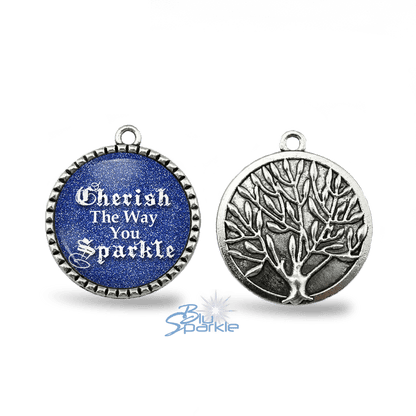 Cherish The Way You Sparkle - Round Pendants - BluSparkle