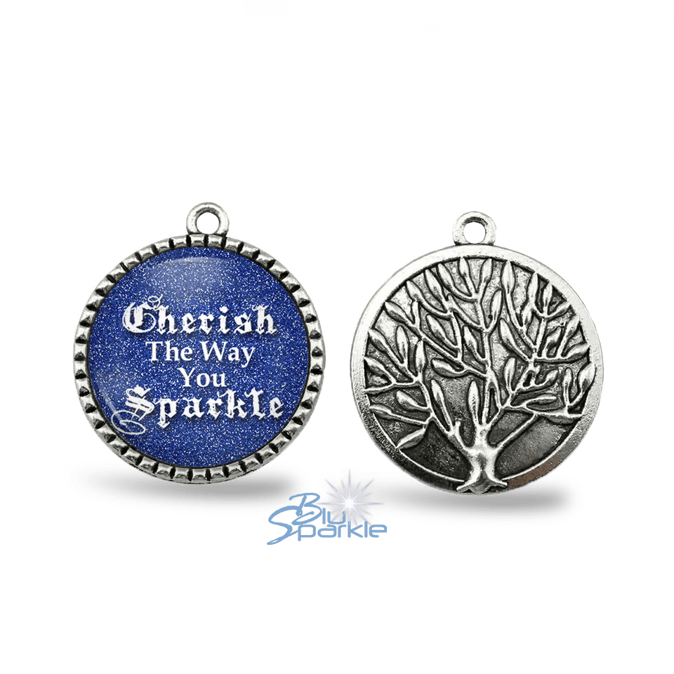 Cherish The Way You Sparkle - Round Pendants - BluSparkle