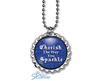 Cherish The Way You Sparkle - Round Pendants - BluSparkle