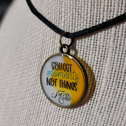 Collect Memories, Not Things Pendant Charm - BluSparkle