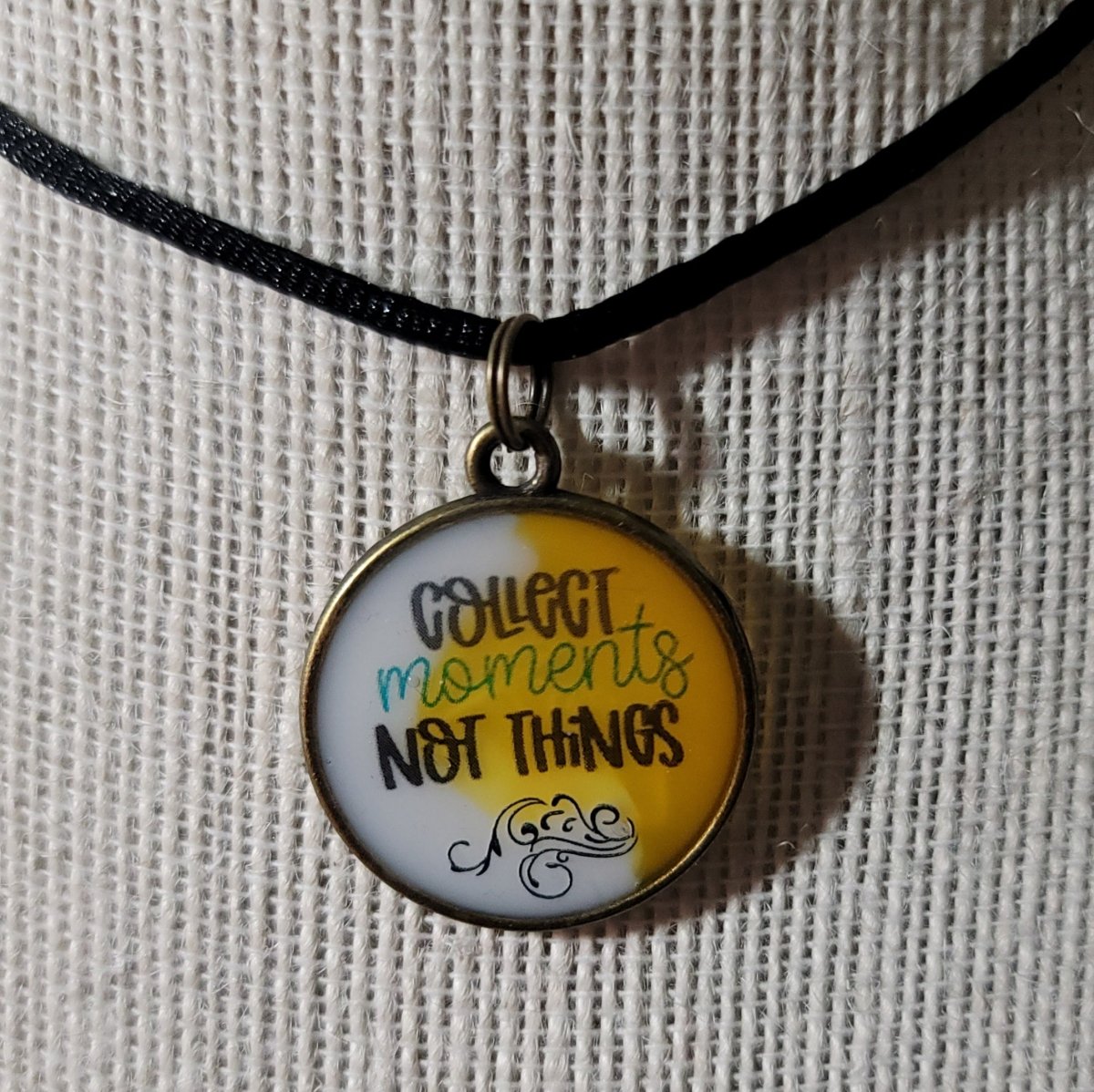 Collect Memories, Not Things Pendant Charm - BluSparkle