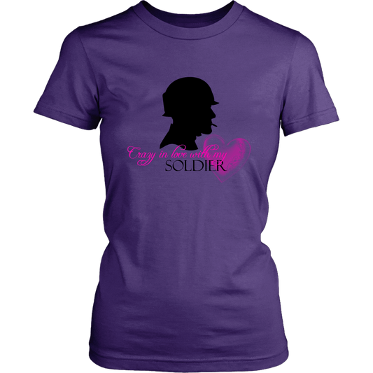 Crazy In Love With My Soldier T-Shirt - BluSparkle