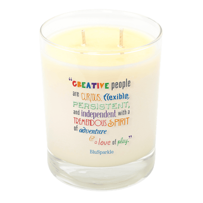 Creative People are Curious Handcrafted Candle - BluSparkle