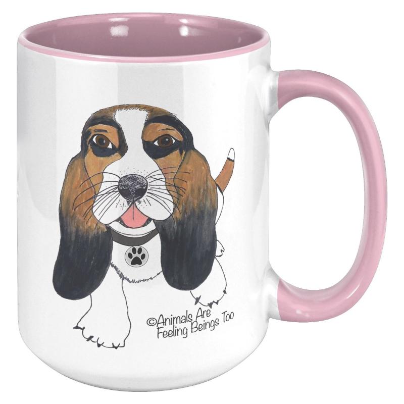 Dog Wagging Tail 15oz Accent Mug - BluSparkle