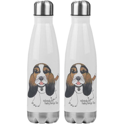 Dog Wagging Tail 20oz Insulated Water Bottle - BluSparkle