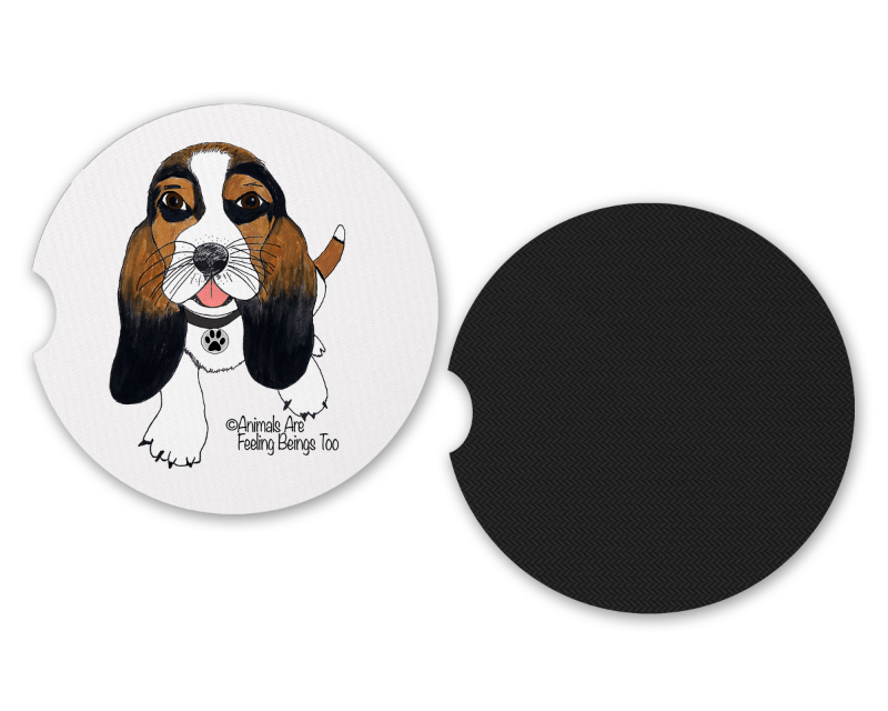 Dog Wagging Tail Car Coaster - BluSparkle