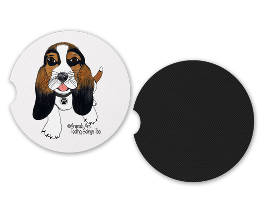 Dog Wagging Tail Car Coaster - BluSparkle