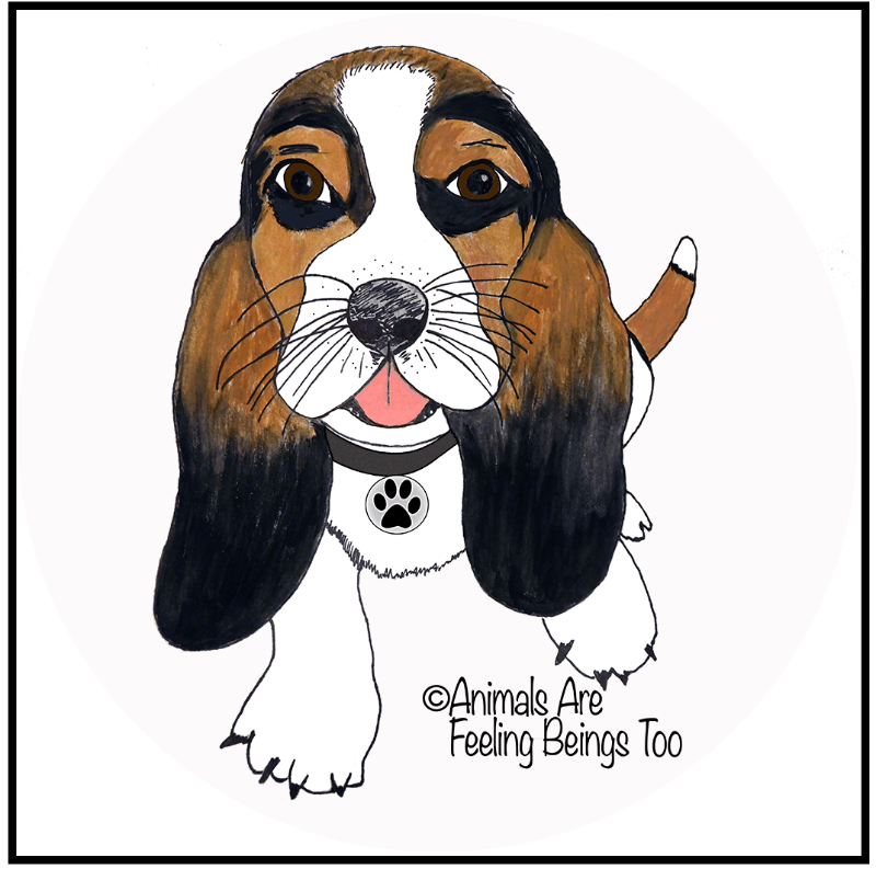 Dog Wagging Tail Stickers - BluSparkle